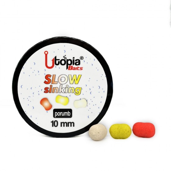 Momeala Lent Scufundatoare Utopia Baits - Slow Sinking Porumb 10mm